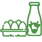 leche y huevos ecológicos