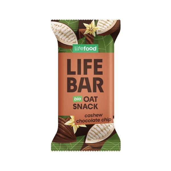 Barrita de avena, anacardo y chocolate 40g lifebar