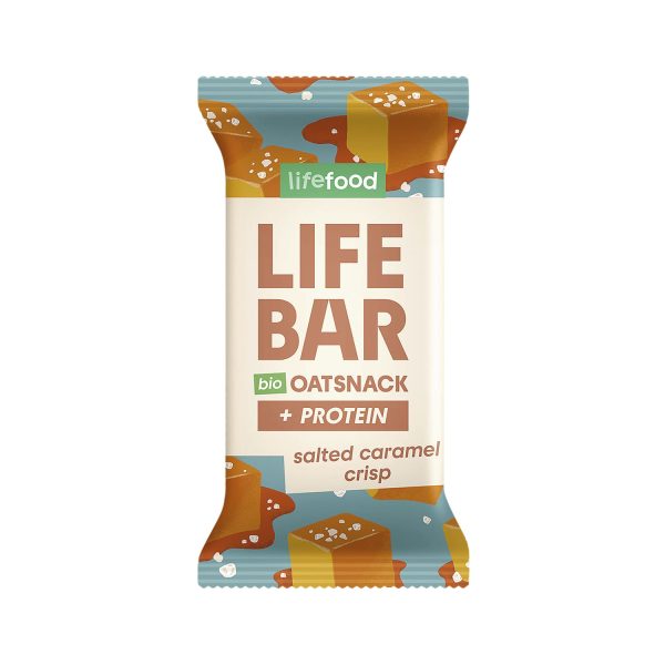 Barrita de proteína caramelo salado 40g lifebar