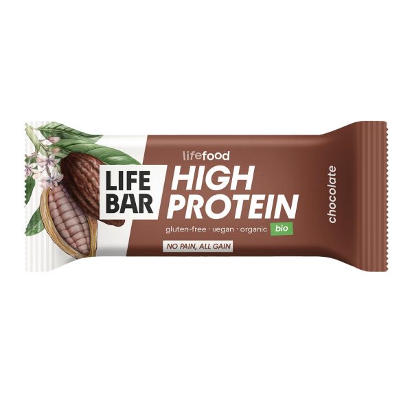 Barrita de proteína chocolate 40g lifebar