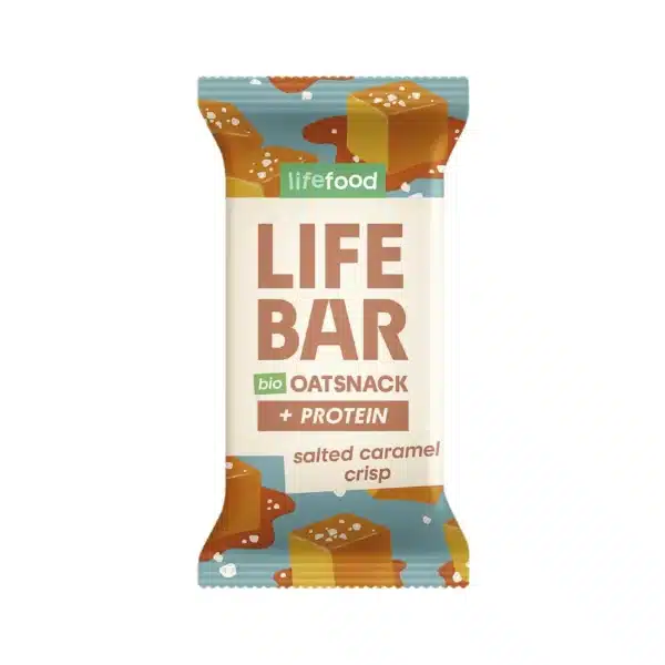 Barrita de proteína avena y caramelo salado 40g BIO