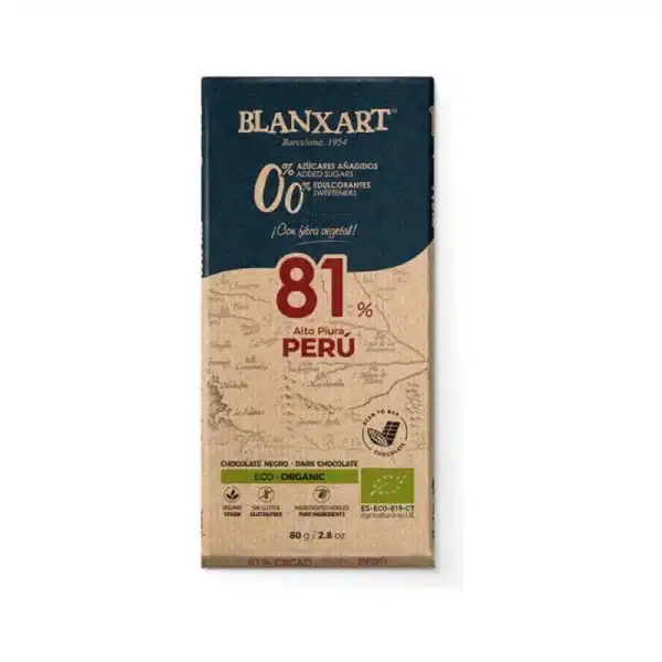 Chocolate 81% Perú SAASE 75g ECO
