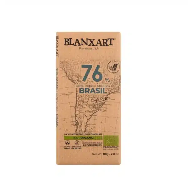 Organic Dark Chocolate 76% Brazil 75g