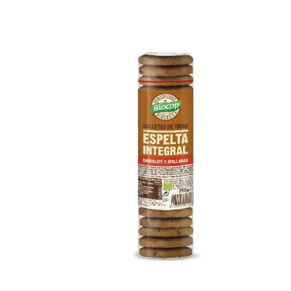 Galleta Trigo Espelta Int. Choco Avellanas 250g ECO