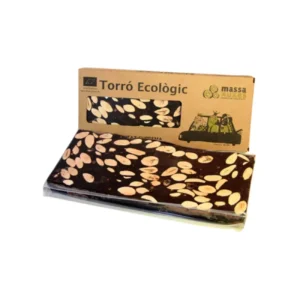 Torró de Xocolata Negra amb Ametlles 200g ECO