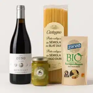 cesta cena romántica